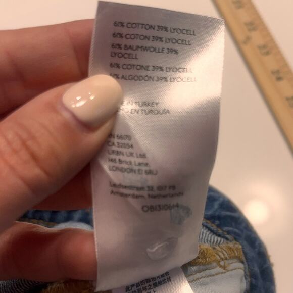 Anthropologie Pilcro High Rise Wide Leg Jeans Size 28 - Picture 8 of 13